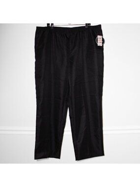 Karen Scott Comfort Waist Classic Pant Pull On Style Black Size 2X